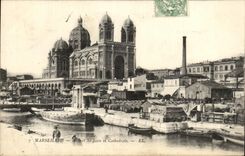 CPA Marseille Canal St Jean et Cathedrale
