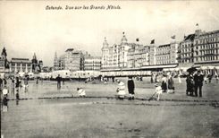 CPA Ostende Vue Sur les Grands Hotels