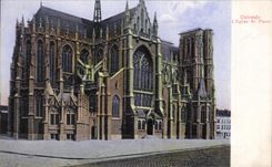 CPA Ostende L Eglise St Pierre