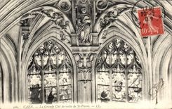 CPA Caen La Grande Clef de Voute de St Pierre