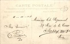 CPA Caen La Lycee et L Eglise Saint Etienne
