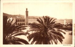 CPA Philippeville L Hotel de Ville et la rade