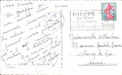 CPA Dieppe Le Chateau et le square