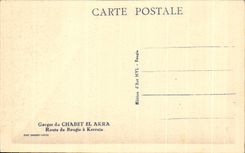 CPA Gorges du Chabet El akra Route de Bougie a Kerrata