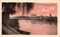 CPA Saumur Vue Generale sur la Loire