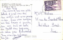 CPA St Benoit on the Loire Basilica the Northern Gate