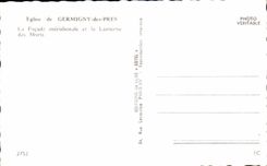 CPA Church of Germigny of Close the southernmost Frontage and the Lantern of deaths