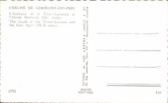 CPA Church De Germigny of Close interior of the Tower Lantern and Eastern Apse The Inside off The Tower Lantern