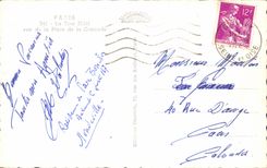 CPA Paris the Eiffel tower Seen of the Place of the Harmony