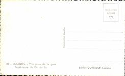 CPA Lourdes Vue Prise de la gare Superieure du Pic du Jer