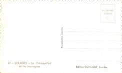 CPA Lourdes the Castle Fort and Monlagnes