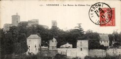 CPA Vendome Les Ruines du Chateau Vue 
