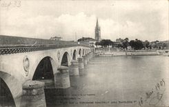CPA Libourne Pont on the Dordogne Builds Under Napoleon 1st