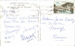 CPA Luchon View at the bottom the port of Venasque