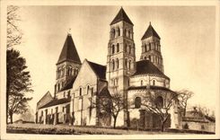 Iglesia vieja d4es Benexicctures de la abadia de la iglesia de CPA Morienval (Oise) Notre Dame
