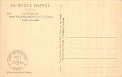 CPA the castle of High Koenigsbourg Main entrance