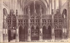 Fachada de Sainte Cecile de la catedral de CPA Albi de Jube