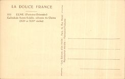 CPA Elne Cathedral Sainte Eulalie columns of the Cloister (Xll E and Xlll E centuries)