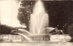 CPA Parc de Versailles Combat des Animaux Lion