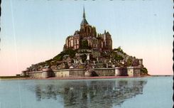 CPSM Mont St Michel Vue generale Cote Est
