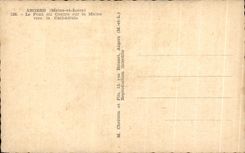 CPA Angers (Maine and the Loire) the Bridge of the Center on Maine towards Chthedrale