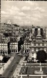 CPA Paris Place des Pyramides Vue sur le Sacre Coeur Montmartre