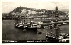 CPA Barcelona Montjuich there estacuion maritima