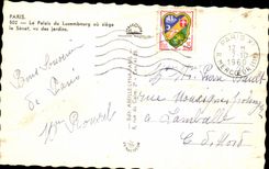 CPA Paris the Palate of Luxembourg to the seat the Senate seen of the gardens