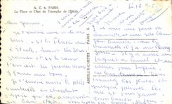 CPSM Paris el lugar y el arco de Triomphee Etoile