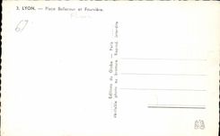CPA Lyon Places Bellecour and Fourviere