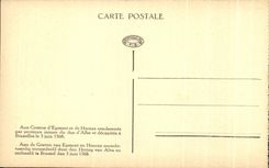 CPA Brussels Statue of the Counts Egmont and Hornes