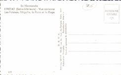 CPA IN Normandy Etretat Vue air Cliffs I Switches the Gate and the Beach