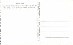 CPA Menton La Vieille Ville et le Boulevard de Garavan THe Old tawn and Garavan Boulevard