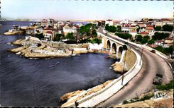 CPSM Marseille Promenade de la corniche Le peti Nice