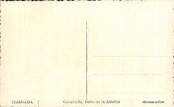 CPA Granada generalife patio de la alberca