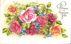 Flores de la fantasia de CPA buenas y festival feliz