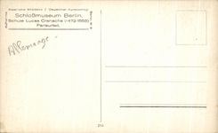 CPA Schlobmususeum Berlin Schule Lucas Cranachs Parisurteil