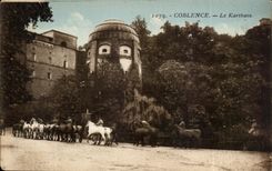 CPA Coblence Le Karthaos Cheval Horse Militaria 