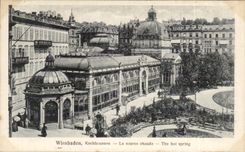 CPA Wiesbaden Kochbrunnen the hot source The hot spring