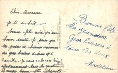 CPA Fantaisie Fleurs Bonne Fete Fer a cheval