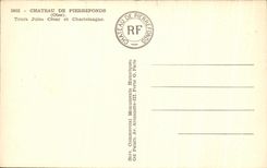 CPA Chateau De Pierrefonds Tours Jules Cesar et Charlemagne