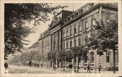 CPA Darmstadt Rheinstrabe mit Postamt