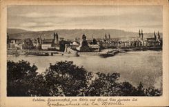 CPA Coblenz Zusammenfluss Von Rhein Und Mosel Das deutsche Eck