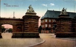 CPA Mainz Schlosstor Mit Museum