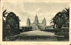 CPA Coloniale Internationale Paris 1931 Temple D'Angkor Vat