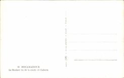 CPA Rocamadour Le Rocher Vu De La Route De Cahors