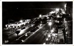 CPA Nice La Nuit La Promenade Des Anglais