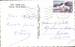 CPA Giens Vue sur L'Ile De Ribaud