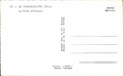 CPA Le Haras Du Pin La Grille d'Honneur