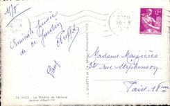 CPA Nice Le Theatre de Verdure Jardins Albert